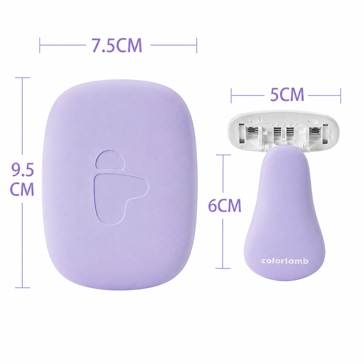 Colorlamb portable travel razor for women